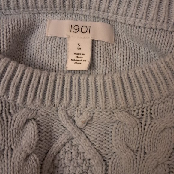 1901 Light Blue Knit Sweater - Picture 4 of 4